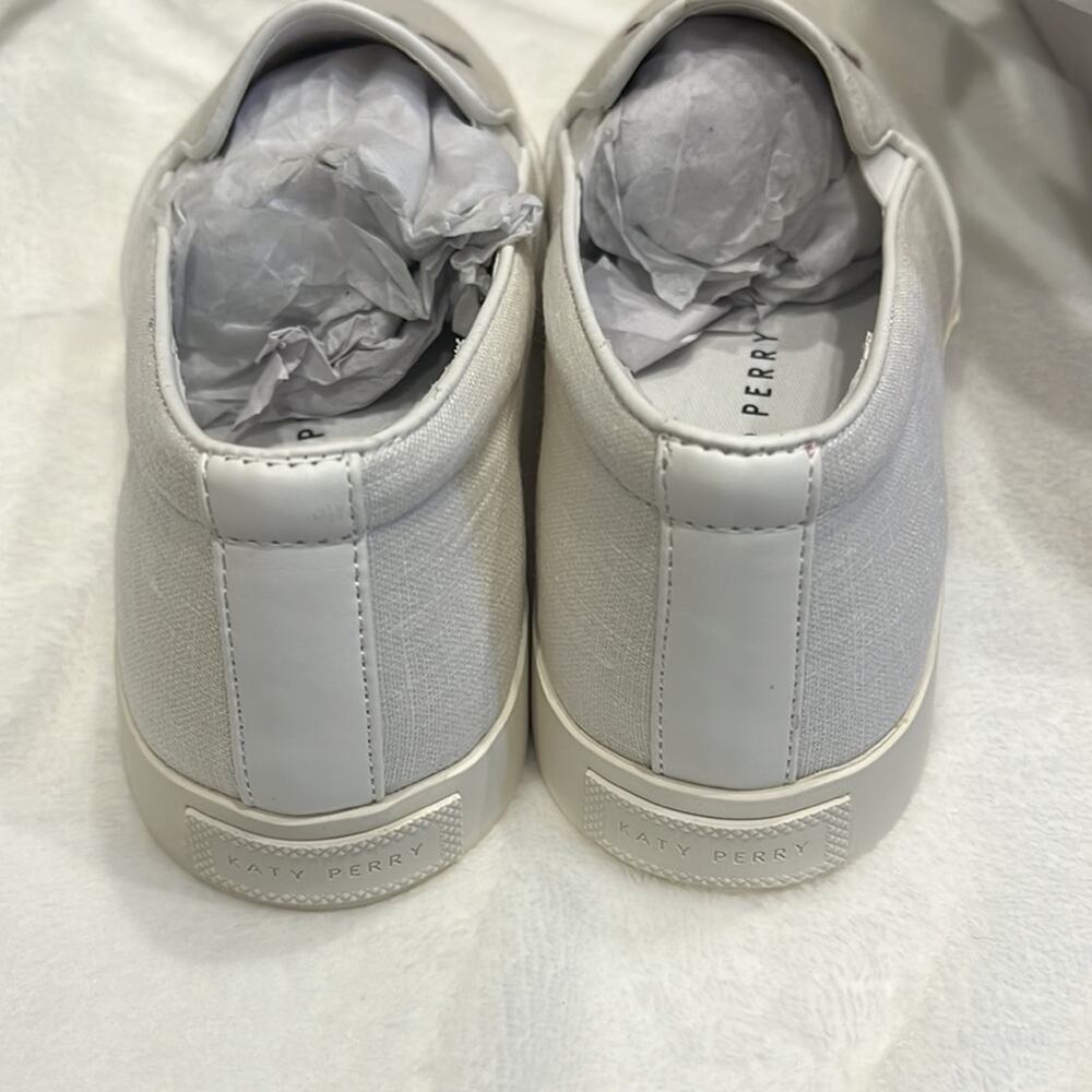 Katy Perry Womens Shoes 7.5 Slip On Sneakers Cactus Sequins Runs Small/Narrow - Picture 4 of 7